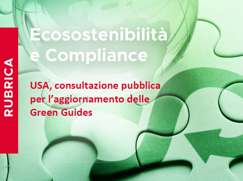 Green Guide USA, consultazione pubblica per l’aggiornamento delle Green Guides